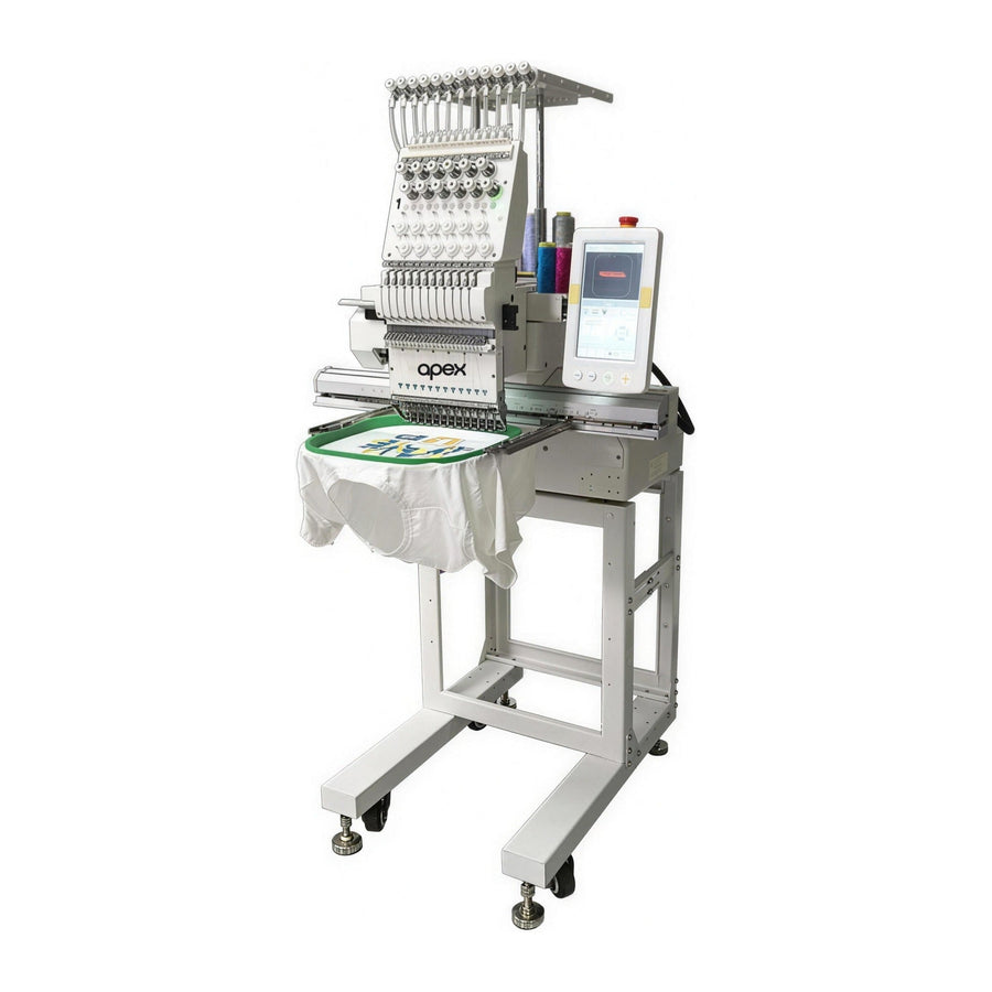 apex GX1201-H Compact Single-Head Embroidery Machine - My Sewing Mall