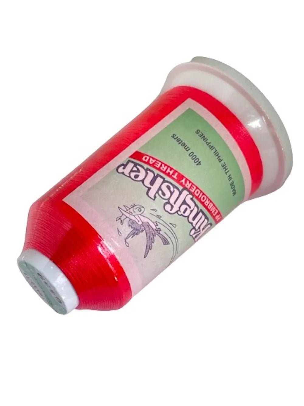 King Fisher Embroidery Thread 4000m 6439 Neon Red - My Sewing Mall