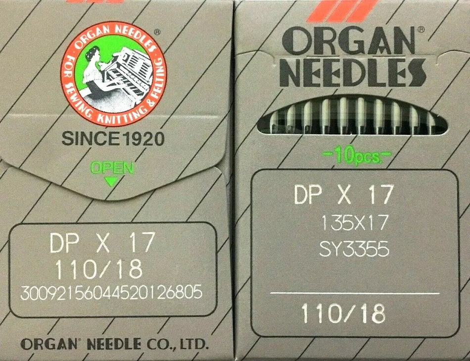 Organ Needle DP x 17 110/18 100PCS