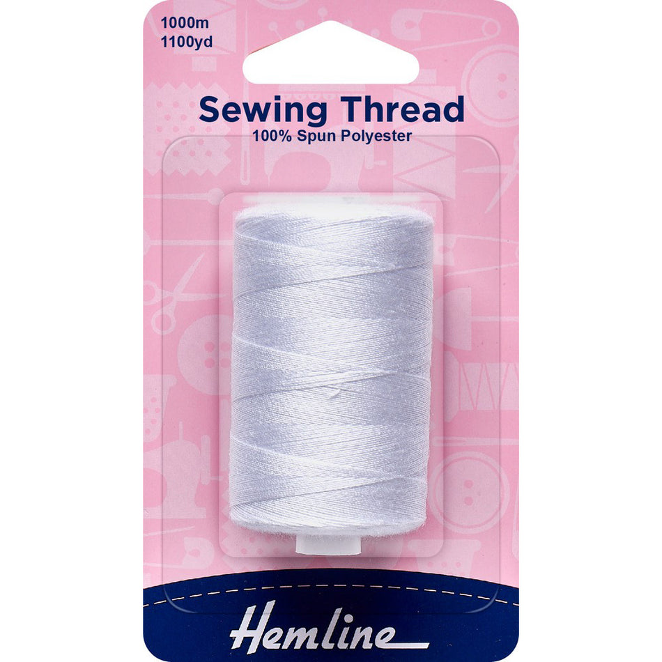 Hemline 100% Polyester Sewing Thread White