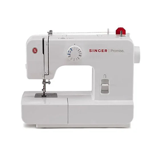 Singer Promise 1408 Automatic Zig-Zag Electric Sewing Machine, 8 Built-in Stitches, 24 Stitches Functions (White) Metal Frame