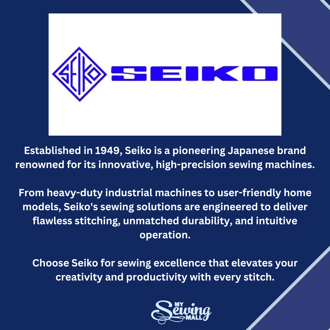 Seiko Industrial Sewing Machines | Built for Heavy Materials – My ...