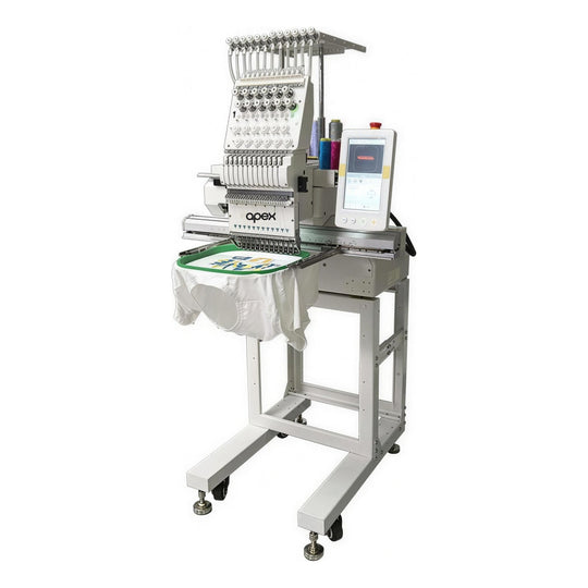 apex GX1201-H compact single-head embroidery machine