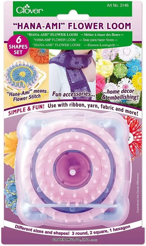Clover 3146 HANA - AMI Flower Loom, Pink/Blue, 1 - My Sewing Mall