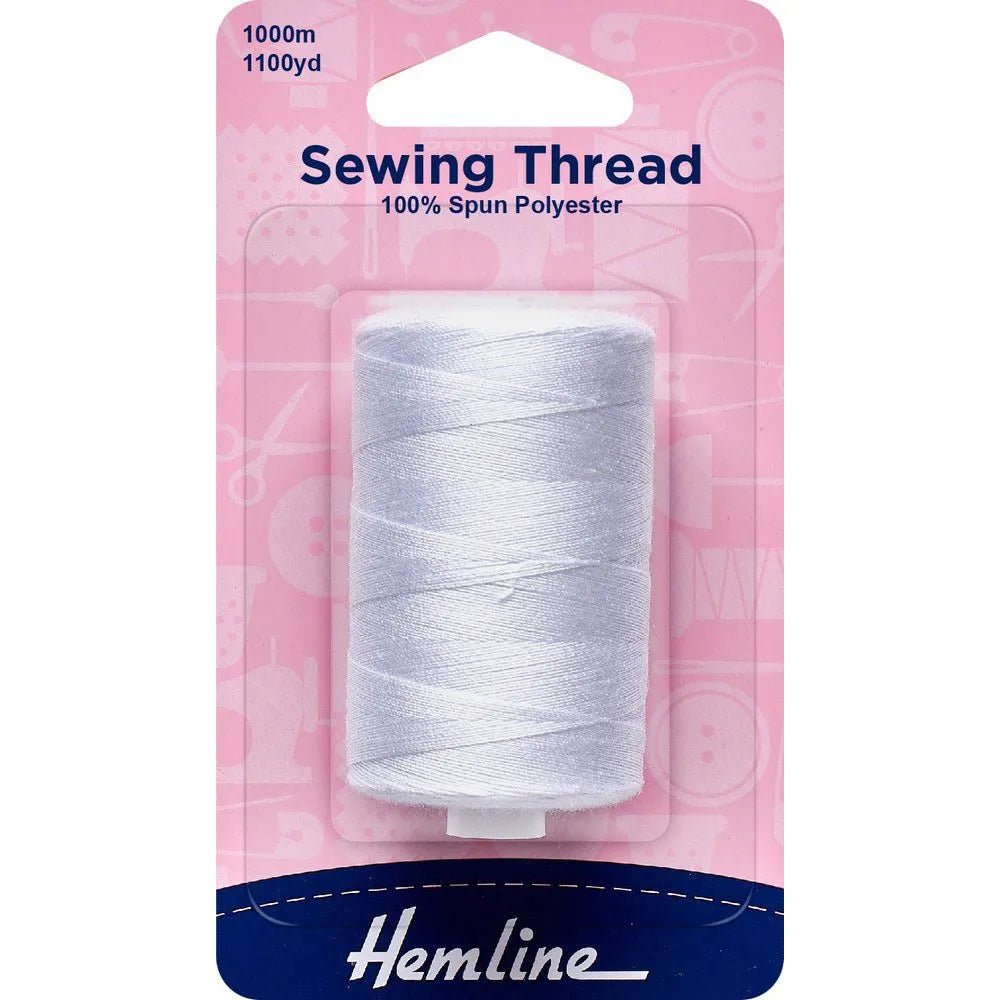 Hemline 100% Polyester Sewing Thread White – My Sewing Mall