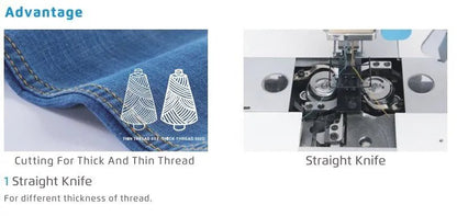 Jack 58450J - A Computerized Double Needle Lockstitch Machine (Complete Set) - My Sewing Mall