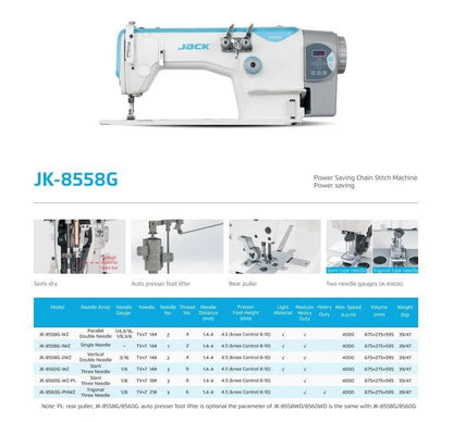 Jack 8558G Chain Stitch Machine - My Sewing Mall