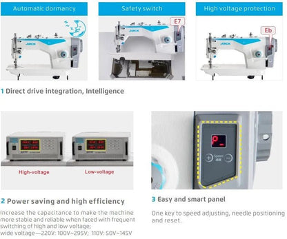 Jack F5 Direct - Drive Industrial Lockstitch Sewing Machine (Complete Set) - My Sewing Mall