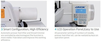 Jack JK - T1377E Integrated Electronic Button Sewing Machine (Complete Set) - My Sewing Mall