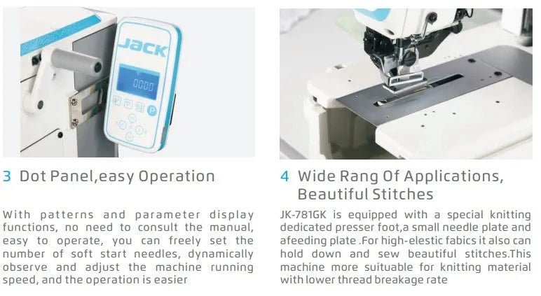 Jack JK - T781 High - Speed Industrial Buttonhole Machine (Complete Set) - My Sewing Mall