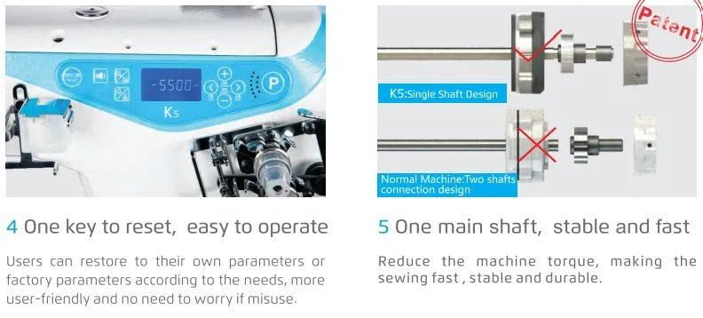 Jack K5 - D - 1GBX356 Basic Cylinder Top And Bottom Cover Seam (Complete Set) - My Sewing Mall