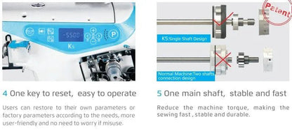 Jack K5 - D - 1GBX356 Basic Cylinder Top And Bottom Cover Seam (Complete Set) - My Sewing Mall