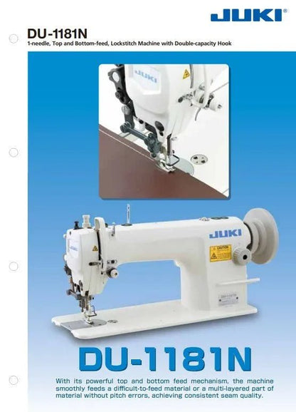 JUKI DU - 1181 1 - Needle Top And Bottom - Feed Lockstitch Machine (Complete Set) - My Sewing Mall