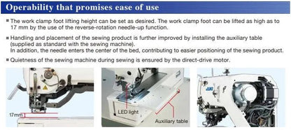Juki LBH - 1790 - S Computer - Controlled, High - speed, Buttonholing Machine (Complete Set) - My Sewing Mall