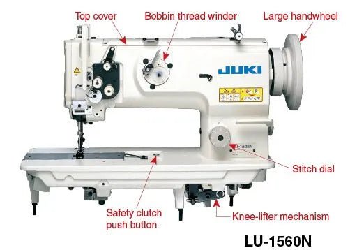 Juki LU - 1560 N Double - Needle, Unison - feed, Lockstitch Machine (Complete Set) - My Sewing Mall