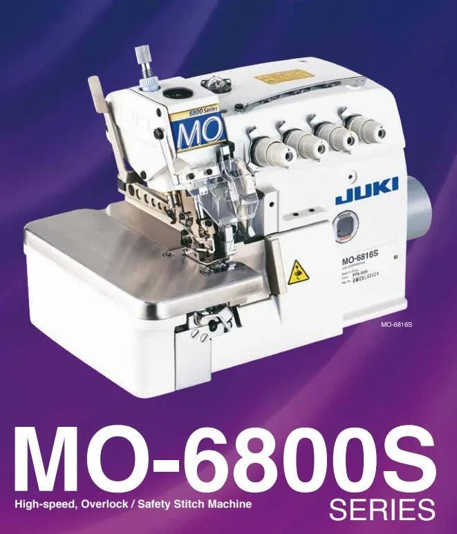 Juki MO - 6816S - DE4 - 30H High - Speed, 2 - Needle 5 - Thread Overlock / Safety Stitch Machine Complete Set - My Sewing Mall