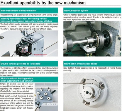 JUKI PLC - 2710 Post - Bed Walking Foot Lockstitch Sewing Machine (Complete Set) - My Sewing Mall