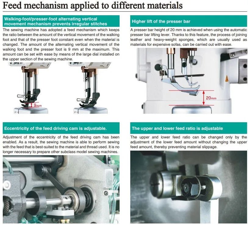 JUKI PLC - 2710 Post - Bed Walking Foot Lockstitch Sewing Machine (Complete Set) - My Sewing Mall