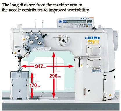 JUKI PLC - 2760 - 7 Heavy - Duty Double - Needle Post - Bed Lockstitch Sewing Machine (Complete Set) - My Sewing Mall