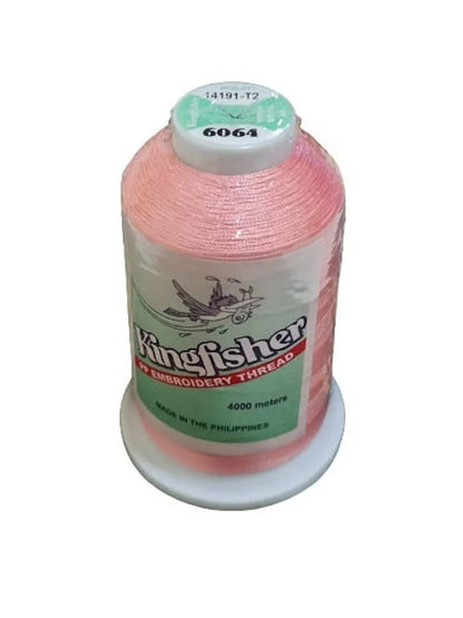 King Fisher Embroidery Thread 4000m 6064 - Soft Coral - My Sewing Mall