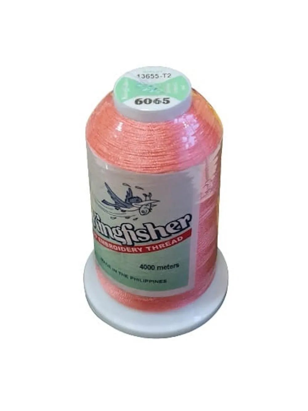 King Fisher Embroidery Thread 4000m 6065 - Coral Pink - My Sewing Mall
