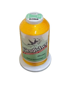 King Fisher Embroidery Thread 4000m 6088 Sunflower Yellow - My Sewing Mall