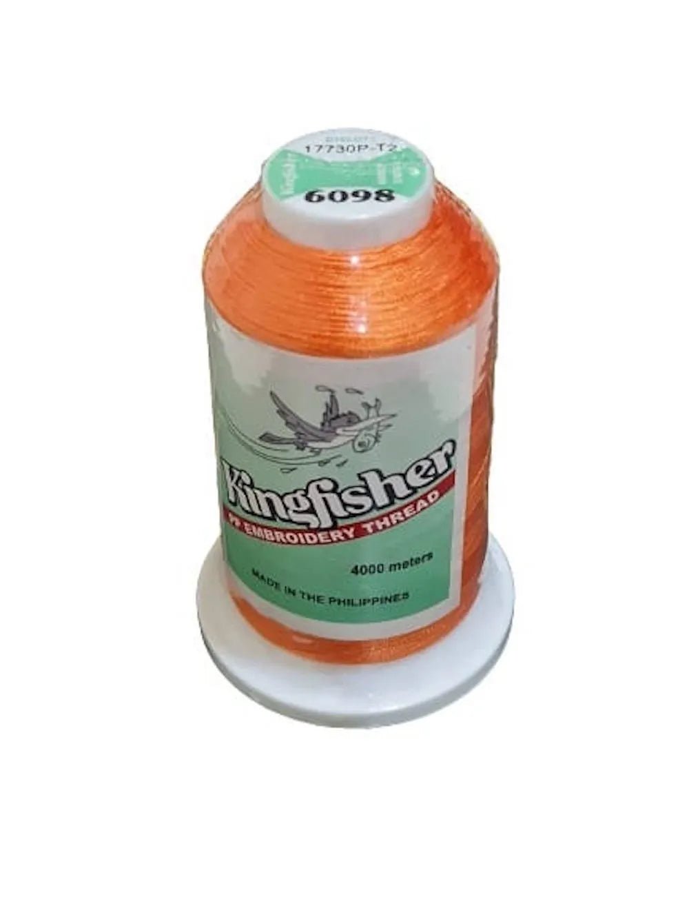 King Fisher Embroidery Thread 4000m 6098 Bright Orange - My Sewing Mall