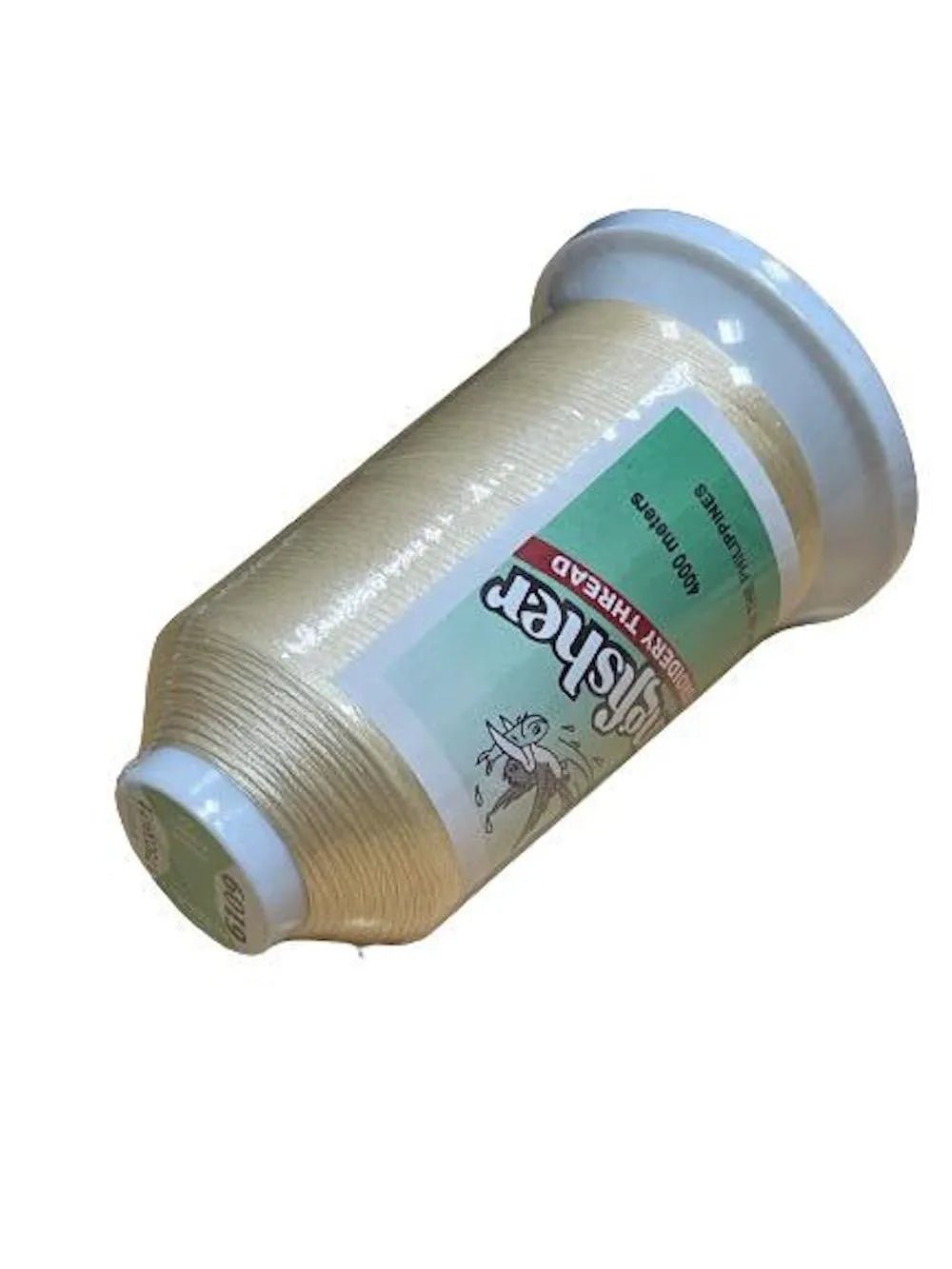 King Fisher Embroidery Thread 4000m 6109 Cream White - My Sewing Mall