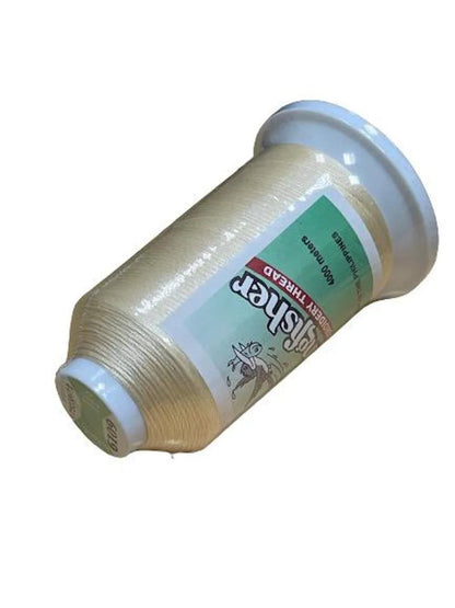 King Fisher Embroidery Thread 4000m 6109 Cream White - My Sewing Mall