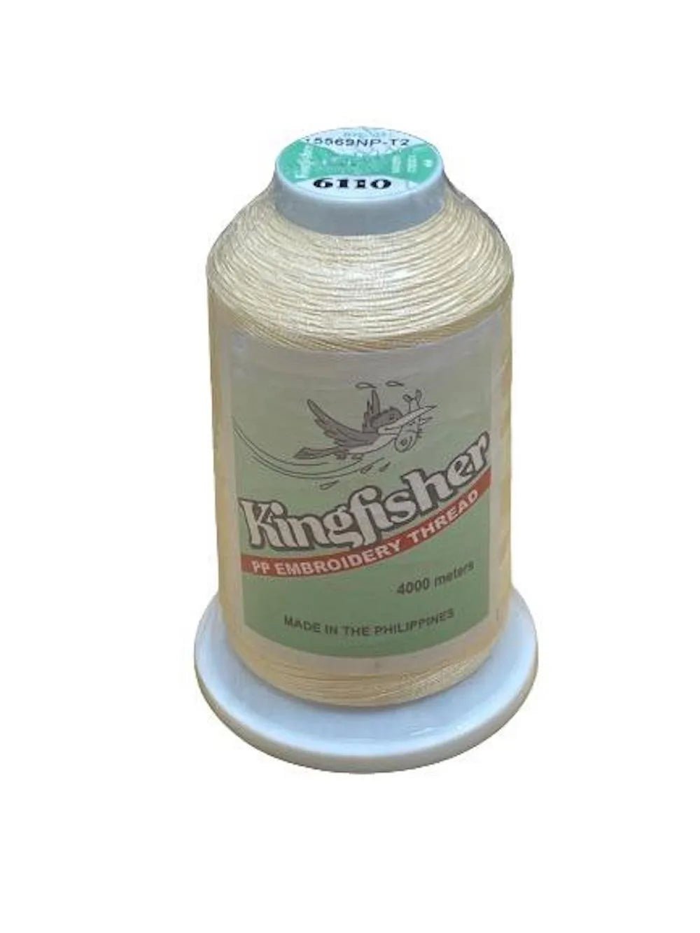 King Fisher Embroidery Thread 4000m 6110 Champagne Cream - My Sewing Mall
