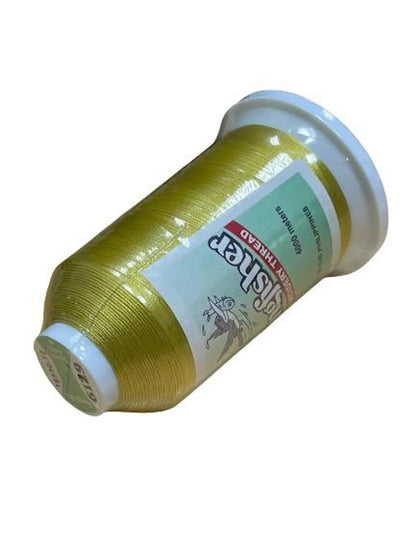 King Fisher Embroidery Thread 4000m 6129 Golden Olive - My Sewing Mall