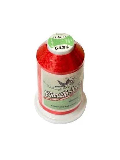 King Fisher Embroidery Thread 4000m 6435 Scarlet Red - My Sewing Mall