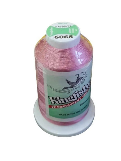 King Fisher Embroidery Thread 4000m Light Pink 6068 - My Sewing Mall