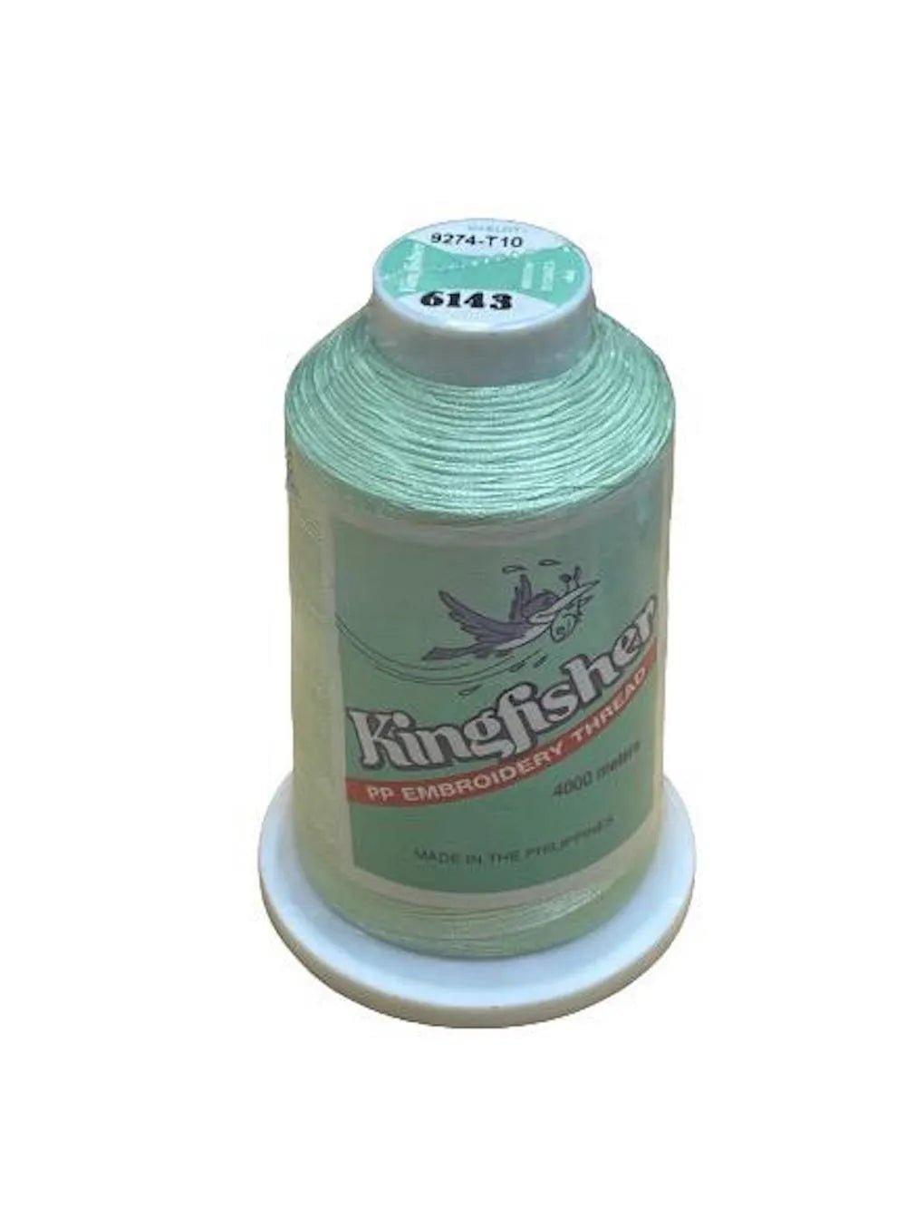 Kingfisher Embroidery Thread 4000m 6143 – Soft Mint Green - My Sewing Mall