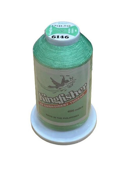Kingfisher Embroidery Thread 4000m 6146 – Soft Green - My Sewing Mall