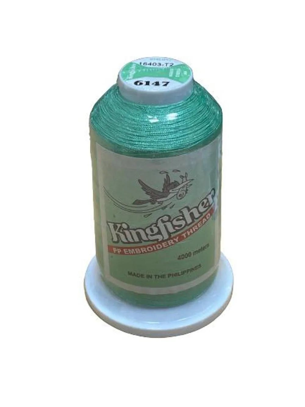 Kingfisher Embroidery Thread 4000m 6147 – Bright Green - My Sewing Mall