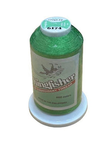 Kingfisher Embroidery Thread 4000m 6174 – Bright Leaf Green - My Sewing Mall