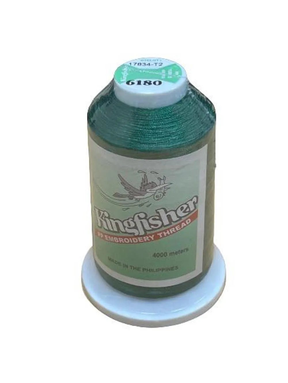 Kingfisher Embroidery Thread 4000m 6180 Forest Green - My Sewing Mall