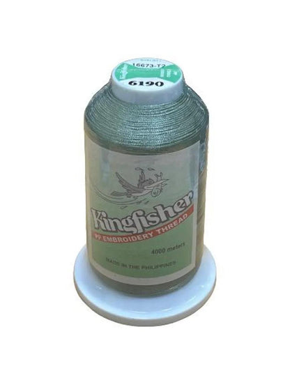 Kingfisher Embroidery Thread 4000m 6190 – Muted Sage Green - My Sewing Mall