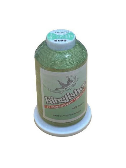 Kingfisher Embroidery Thread 4000m 6195 – Light Olive Green - My Sewing Mall
