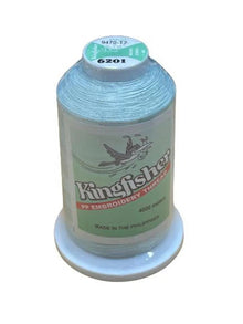 Kingfisher Embroidery Thread 4000m 6201 – Soft Blue - My Sewing Mall