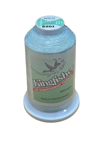 Kingfisher Embroidery Thread 4000m 6201 – Soft Blue - My Sewing Mall