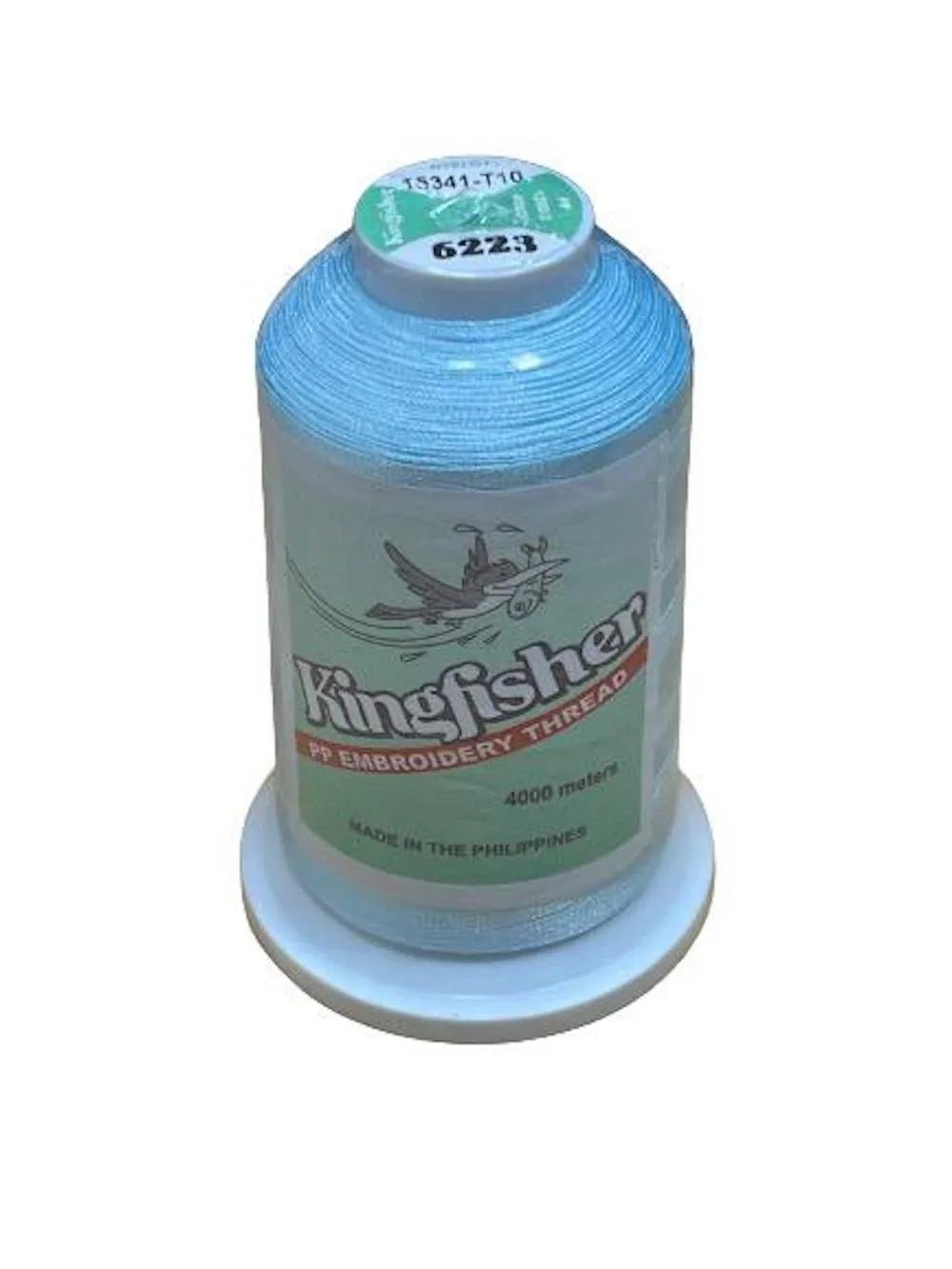 Kingfisher Embroidery Thread 4000m 6223 – Clear Sky Blue - My Sewing Mall