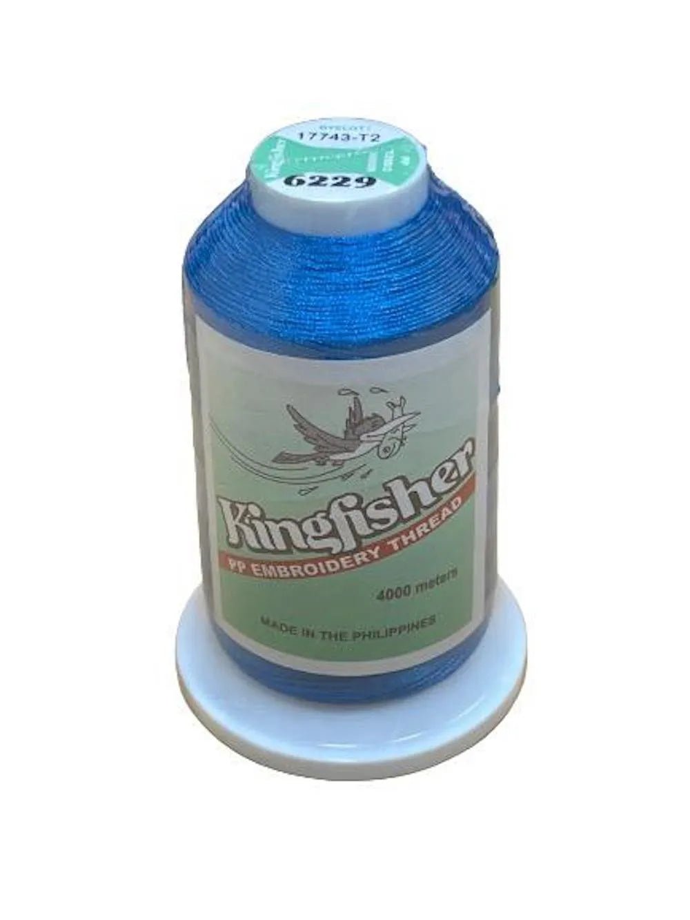 Kingfisher Embroidery Thread 4000m 6229 – Electric Blue - My Sewing Mall