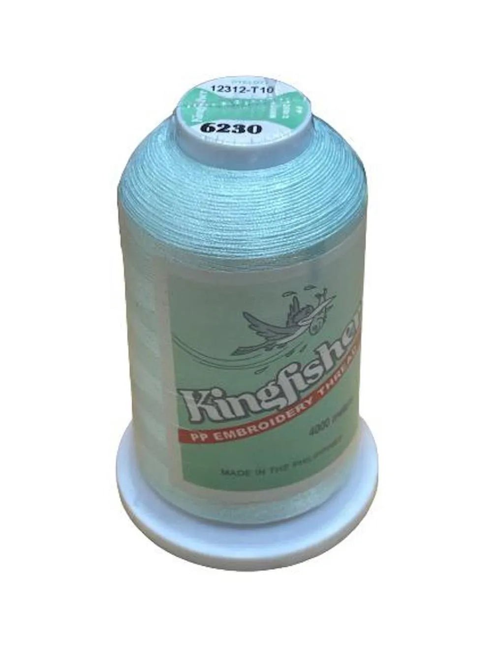 Kingfisher Embroidery Thread 4000m 6230 – Soft Aqua - My Sewing Mall