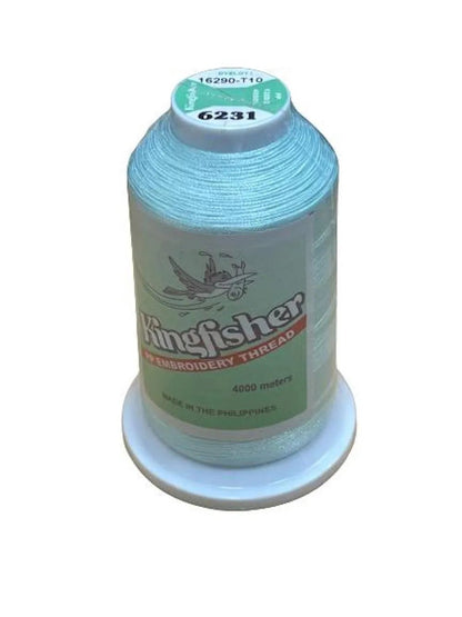 Kingfisher Embroidery Thread 4000m 6231 – Misty Aqua - My Sewing Mall