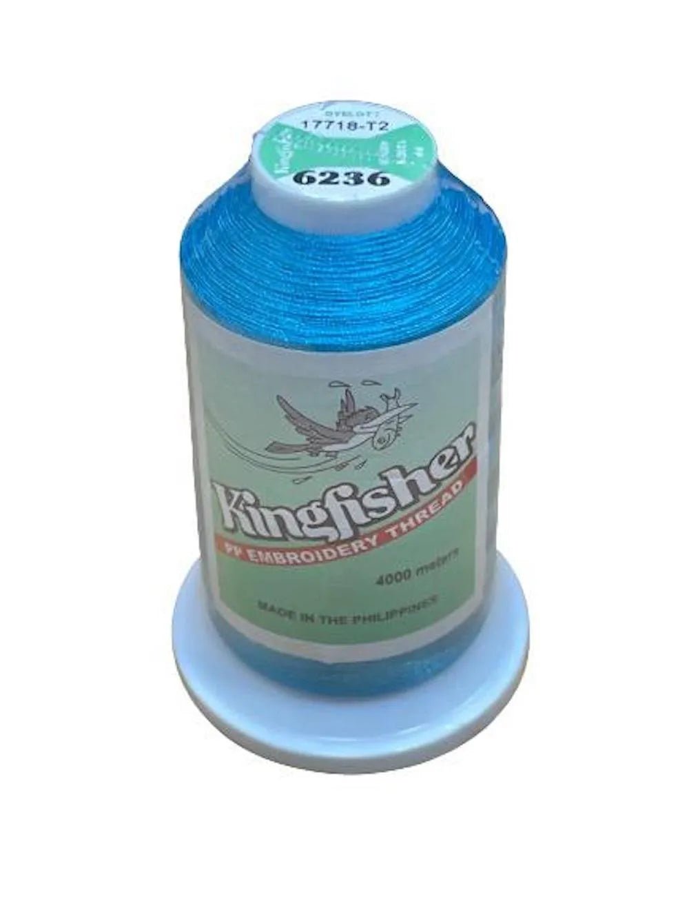 Kingfisher Embroidery Thread 4000m 6236 – Tropical Blue - My Sewing Mall