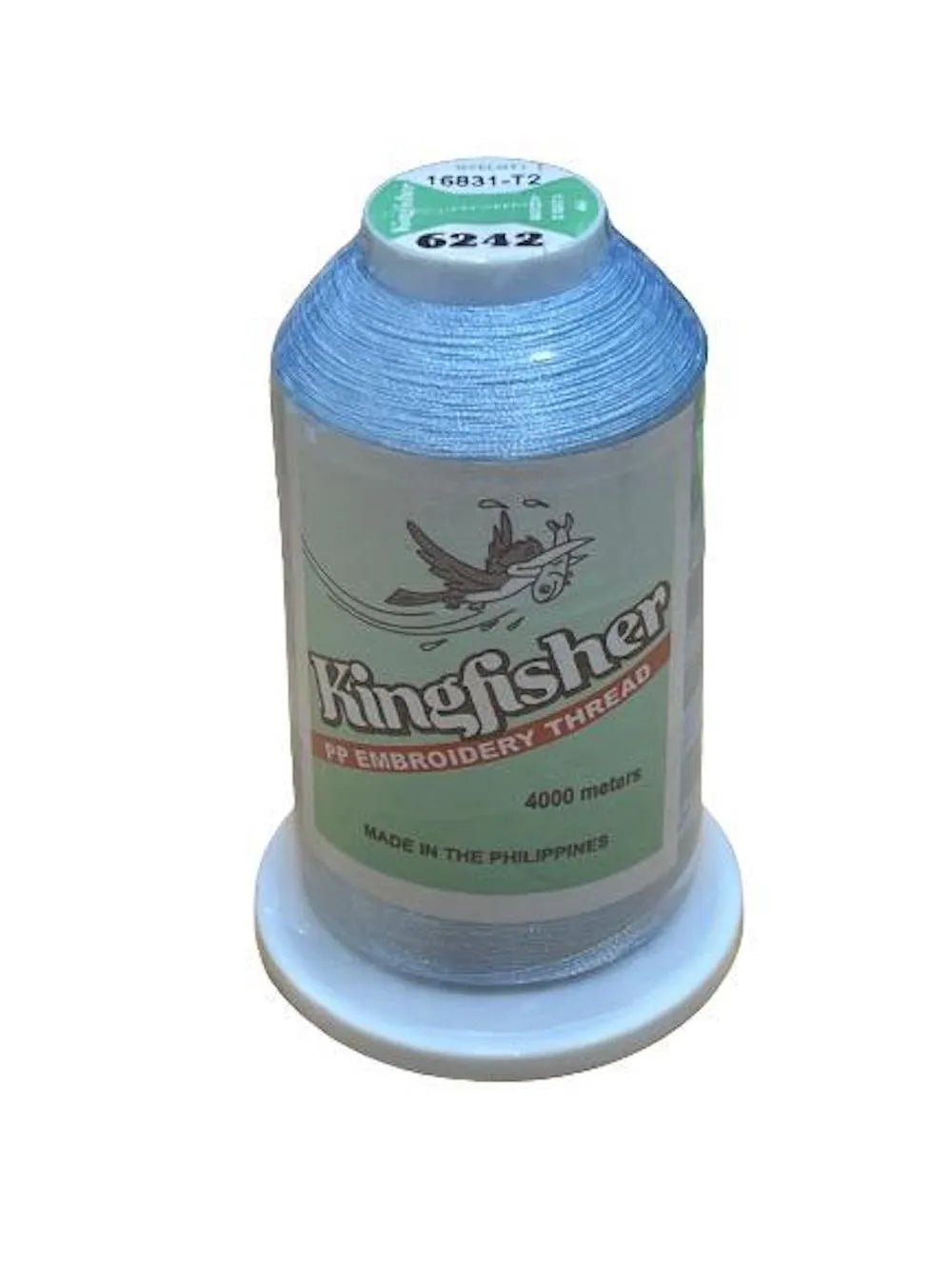 Kingfisher Embroidery Thread 4000m 6242 – Frost Blue - My Sewing Mall