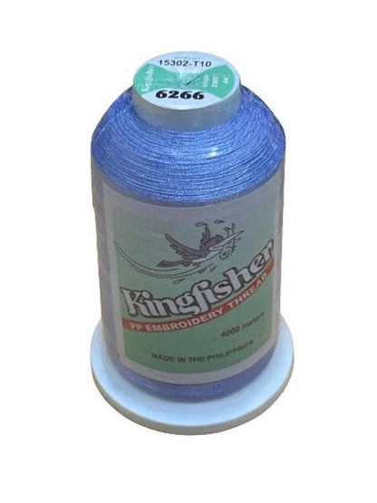 Kingfisher Embroidery Thread 4000m 6266 Soft Periwinkle - My Sewing Mall