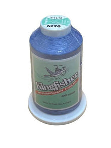 Kingfisher Embroidery Thread 4000m 6270 Soft Lavender Blue - My Sewing Mall